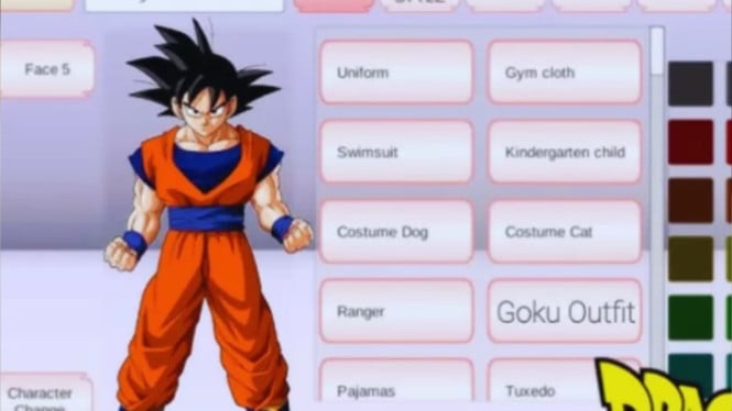 Membuat Karakter Dragon Ball di Sakura School Simulator