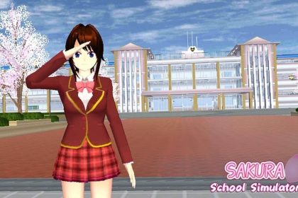 Pelangi di Sakura School Simulator