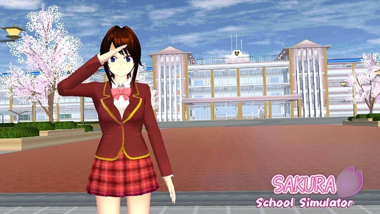 Pelangi di Sakura School Simulator
