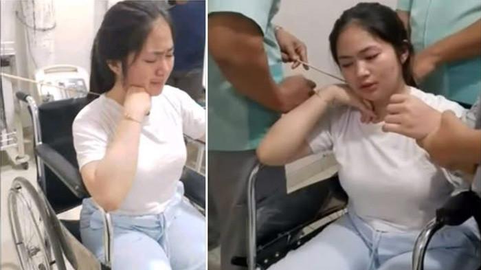 Wanita di Makassar Terkena Busur Panah Saat Tawuran Pecah