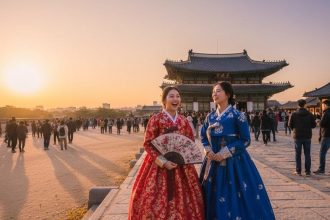 Edit Foto Liburan di Korea