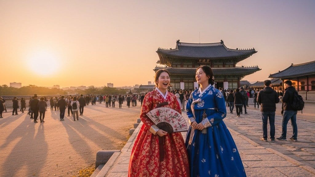 Edit Foto Liburan di Korea