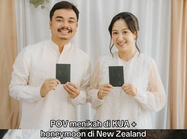 Pasangan Pilih Menikah di KUA dan Bulan Madu ke Selandia Baru